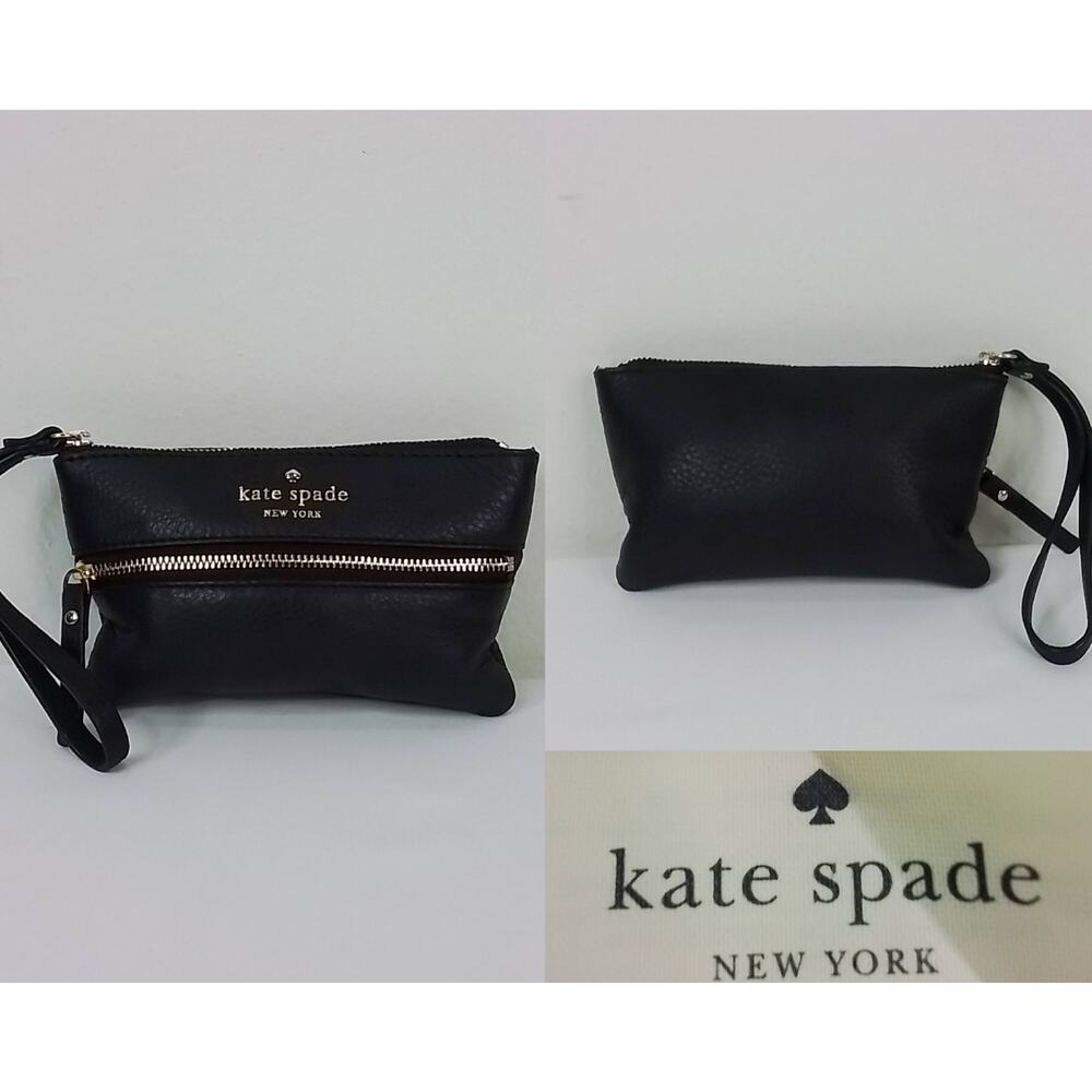 Kate Spade New York Wallet Mini Purse Black Wristlet #J3031